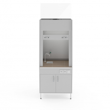 ВЫТЯЖНОЙ ШКАФ СО СТОЛЕШНИЦЕЙ ИЗ КЕРАМОГРАНИТНОЙ ПЛИТКИ И С САНТЕХНИКОЙ ТЕОЛАБ ШВ-900 КГ-С