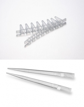 КОМПЛЕКТ: ПРОБИРКИ В СТРИПАХ ДЛЯ ПЦР (120 СТРИПОВ ПО 8 ПРОБИРОК, ОТДЕЛЬНО ПРИКРЕПЛЕННЫЕ КРЫШКИ) И НАКОНЕЧНИКИ СТЕРИЛЬНЫЕ С ФИЛЬТРОМ ДО 10 МКЛ , 96 ШТ/ШТАТИВ, АРТ. 071097010-C-F