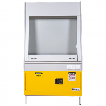 ВЫТЯЖНОЙ ШКАФ С ОТСЕКОМ ДЛЯ ХРАНЕНИЯ ЛВЖ И СТОЛЕШНИЦЕЙ ИЗ КЕРАМОГРАНИТА ТЕОЛАБ ШВ-ЛВЖ-1100 КГ