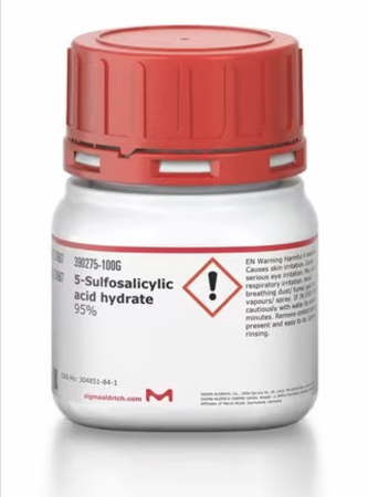 ГИДРАТ 5-СУЛЬФОСАЛИЦИЛОВОЙ КИСЛОТЫ, 95%, 100 Г, АРТ. 390275-100G, SIGMA-ALDRICH