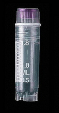 КРИОПРОБИРКИ ОБЪЕМОМ 2 МЛ, СТЕР., ДНО КРУГЛОЕ, СВОБ., РЕЗ. ВНУТРЕНН., ЦВ. КР. РАНДОМНЫЙ, 100 ШТ/УПАК